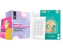 LE GUSHE Pimple Patches for Face (132 pont) & Under Eye Patches (30 pár). Gold Eye Mask Collagen & Amino Acid, Cooling Eye Care for Wrinkles, Puffy Eyes & Dark Circles