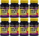 Mason Vitamins Folic Acid B- 6 & B12 Heart Health Formula 90 tabletta palackonként 8 összesen 720 tabletta
