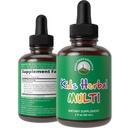 Gyerekek Vitaminok a Gyógynövényekből. Folyékony Gyerekek Gyógynövény Multivitamin. Nem keserű íz. Sugar ingyenes 14- in1 Vega kiegészítés cseppek Toddlers, gyermekek, tizenévesek. Keverve a vízben nem is kóstolják meg
