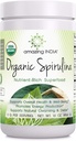 Erstaunliches Indien Bio Spirulina Pulver (Non-GMO) 16 oz (454 gm) - Unterstützt Zellregeneration, Immungesundheit, Entgiftung & Gesamtgesundheit*