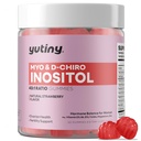 Myo- Inositol & D- Chiro Inositol Gumies, B6 B12 vitamin & folát nőknek, Vegan, Sugar Free, Strawberry Flavor, 60 gróf