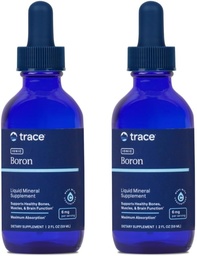 Trace Minerals Ionic Boron - Liquid Ionic Boron Supplement for Daily Health Support - Csont-, Izom & Connective TShange Support - Egészséges elmeszett - Vegan & Gluten- Free - 2 fl oz (96 Servings, 2 Pack)