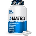 EVL Post Workout Recovery Supplement - Magnesium und Zink - ZMatrix Zink Magnesium Aspartate Muskel Erholung Ergänzung für Schlafunterstützung und Muskelgesundheit