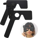 2 Pack Szemészeti Szemlezáró szemészeknek, optológusoknak és ortopédiáknak szemvizsgáló eszköz (fekete)