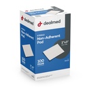 Dealmed Sterile Non- Adherent 2 "x 3" Gaze Pads Non- Adhesive Wound Dressing, Highly Absorbent & Non- Stick, Fájdalommentes Removal- Switch, Egyénileg csomagolt extra védelem (Box 100)