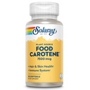 SOLARAY Food Caroten, Vitamin A als Beta Carotene 25000IU | Carotinoide für gesunde Haut und Augen, Antioxidante Aktivität und Immunsystem Unterstützung | 50ct