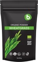 b Organic Wheatgrass Powder, for Detox & Immunity Support, Superfood, Vegan, Rich in Fibers, Chlorophyll, Ásványok, Gluten- Free, Raw, 1lb