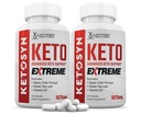 (2 csomag) Ketosyn Keto ACV Extreme Pills 1675 MG Keto Support Blend Capsule Alternative to Keto ACV Almaalmabor ecet extra szűz olívaolaj por zöld tea levél 120 kapszula