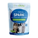 Pet Wellbeing Spark Napi táplálék zöldek Macskák - Probiotikumok, Prebiotikumok, Digitális Enzimek, Amino Acids, Antioxidánsok, D-vitamin, Spirulina - Veterinarian- Formulált 3,53 oz (100 g)
