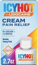 Icy Hot Max Strength Pain Relief Cream Lidocaine Plus mentol, 2.7 Ounces