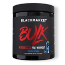 BLACKMARKET Bulk Pre Workout - Preworkout Energy Drink für Herren 30 Portionen - Pre-Workout Drink Powder mit Kreatin (Blauer Razz)