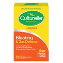 Culturelle Bloating & Gas Defense, Digestive Enzimes & Probiotics for Digestive Health, 30 kapszula, Támogatja alkalmi emésztési zavar és diszkomfort