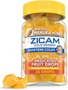 Zicam Cold Remedy Cink Gyógyszeres Gyümölcs cseppek, Manuka Méz Flavor, Homeopátiás, Hideg Rövidítő Gyógyszer, Rövidek Hideg Időtartam, 25 Számlás