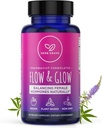 Áramlás és világosság Természetes Hormonegyensúly nők számára - PMS & Menopauza Relief a görcsök, hangulathullámok és éjszakai izzadás Donq Quai & Black Cohosh Menopauza - 60 Vegán kapszula (1 csomag)