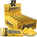 Braven Bar Ananász Energy Bars (1.59 oz, csomag 20) - Energy Chews with 5g Protein - On-thel Energy Snacks for Running, Tiking, and Sports - Gluten Free Snacks for Standent Energy Boost
