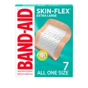 Band- Aid Brand Skin- Flex ragtapaszok első segély és sebápolás kisebb vágások és scrapes & Burns, rugalmas steril kötszerek ujjak és térdek, extra nagy, minden méret, 7 ct