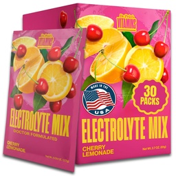 Dr. Price 's Electrolyte Mix 124; Sugar- Free Hydration Powder with 72 + Trace Minecraft 124; No Sugar, Fast- Resolute Electrolytes Powder Packaets 124; Cherry Lemonade (30 csomag)
