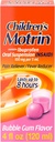 Gyermekek Motrin Orális Szuszpenziós Medicine, 100 mg Ibuprofen, Gyerekek láz csökkentő és fájdalom enyhítő kisebb Aches & Pains miatt hideg & Flu, Alkoholmentes, Bubble Gum ízesített, 4 fl. oz