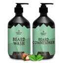 Striking Viking Szakáll Mosó és kondicionáló (Tea Tree & Biotin) - Paraben & Sulfath Free Cleaning Care for All Beard Type (10oz Per Palack)
