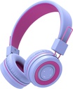 iClever BTH02 Gyerekek Bluetooth Fejhallgató, 93H Playtime, Follable, Állítható fejpánt, Bluetooth 5.4, Gyerekek Vezeték nélküli fejhallgató mikrofonnal IPad / Tablet / Iskola / Utazás, Lila