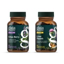 Gaia Herbs Vitex Berry (Chaste Tree) - Támogatja a hormonegyensúly és termékenység a nők számára - 60 Vegan Caps & Liver Health - Májpótlás a Milk Thistle, Licorice Root for Live and Cleanse Support -