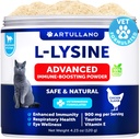 L- lizin macskáknak - Lysine Powder Supplement - 900mg / service - Immun Support for Cats & Kittens - Tüsszentés, Runny Orr, Squinting, Watery Eyes, Hideg, Szemfunkció, Légzőszervi egészség - Taurinnal