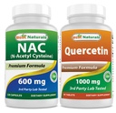Legjobb Naturals NAC 600 mg & Quercetin 1000 mg