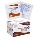 Dynarex Povidon - Jód Prep Pads, Telített povidon jód 10%, Medical- Grade fertőtlenítő törlőkendők Előzetes kisebb eljárások előkészítésére használt, közepes, 1 eset 100 Prep Pads