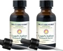 Dr. Clark Lugol 2% -os jód-oldata - vízi és 2% -os granulált jód - természetes gyomor- és egészségvédelem - 1 fl. Oz csepegtető 2Pack