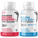 Nature 's Fusions Dihydroberberine 200mg (60 kapszula) - R Alpha Lipoic Acid 600mg (60 kapszula)