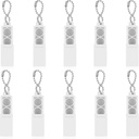 Flutesan 10 Pieces hallókészülék akkumulátor 312 hallókészülék akkumulátor Caddy hallókészülék erősítő tároló doboz műanyag akkumulátor tulajdonosa Portable Travel Case Pocket Carry Box kulcstartóval