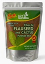 Linaza con Nopal Forte - 8 oz - 100% Natural Flaxseed & Nopal Cactus Powder - Fiber- Rich Digestive Support - Ground Blend Dietary Supplement - Vegan & Non- GMO