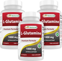 Best Naturals L- Glutamin 1000 mg 180 tabletta (180 tabletta (3 darabos csomag))