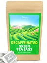 TeeLux koffeinmentes zöld zacskók, tiszta koffeinmentes zöld tea, szuper antioxidáns, 100 Count Tea zsákok forró és jeges tea