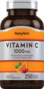 Piping Rock-vitamin C 1000mg d.m. 124; 250 Caplets d.m. 124; Bioflavonoidokkal és Rose Hips-szel történő kiegészítés a Provincial 124; Vegetáriánus, Non-GMO, Gluten Free