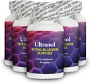 Ultranol Total Bladder Support - Természetes áfonya kiegészítés a vizelési egészség, Overactive Bladder Control, Inkontinence - Csökkenti a leák és a sürgősség - 6 palackok - 180 kapszula