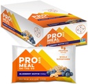 PROBAR - MEAL bár, áfonya muffin, nem-GMO, gluténmentes, egészséges, plant- alapú, teljes értékű élelmiszer összetevők, természetes energia (12 gróf)
