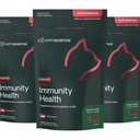 VetriScience Lysine Immunity Health Chews, 250 mg Lysine Plus Immunpótlás macskáknak és cicáknak allergia, tűzés, orrfolyás és vízszem, csirke, 3 csomag