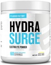 Jacked Factory HIDRASURGE Electrolyte Powder - Hidratációs kiegészítés w / Key Ásványok, Himalájai tengeri só, Kókuszvíz - Keto Friendly, természetesen édesített - 60 szerváció, Lemonade