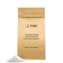 Tiszta eredeti összetevők L- leucin (1lb) Por, esszenciális aminosav kiegészítés, Lab- ellenőrzött