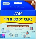 API 2 csomag Fin és Body Cure Freshwater Fish Medication Powder for treatment of Bakterial Diseases, Treats Body Slime, Eye Cloud, Fin and Tail Rot, and Gill Disease (10- Count) (2 tétel)