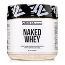 NAKED Vanille Whey Protein 1Lb, Nur 3 Zutaten, Alle natürlichen Gras Fed Whey Protein Pulver + Vanille + Kokoszucker-GMO-frei, Soja frei, Glutenfrei. Aid Muskelwachstum, 12 Servierungen