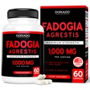 Fadogia Agrestis kivonat 1000mg / szerving - [Maximális hatáserősség] - Erő, Drive, Athletic Performance, Muscle Mass - Harmadik fél tesztelt - Zero Fillers - Gluten Free, Non-GMO, Vegán kapszula