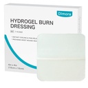 Dimora Hydrogel Burning Dressing 4 "x 4" - Burn and Wound Dressing Instant Cooling Relief for Minor Burns & Weunds, Soothing Moist Burn Pads for 1st- 2nd Degree Burns, Cuts, Abrasions (10 gróf)