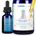 PranaPets Kidney Health Supplement Supplement for Macskák 124; Natural Supports Health Kidney Function in Macskák 124; Herbal Formula Helps Gyulladás & Tünetek Vesebetegségek