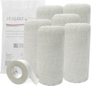 Kerlix Gaze kötszer tekercs - 4 1 / 2 x 4.1 Yds, 6 Ply - 6 egynemű steril Pocuhes- Extra Absorbency - Latex mentes, Kórházi fokozatú Cotton Fluff kötszer Wrap Krinkle Style - a sebápolás és elsősegély