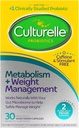 Culturelle probiotikus kapszulák egészséges anyagcsere & testsúlykezelés (életkor 18 +) - 30 gróf - Segíti kezelése anyagcserét zsírok, szénhidrátok és fehérjék - koffeinmentes