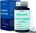 2 oz Hyaluronic Acid Powder, 56.7 Gram, High Molecular Weight, 100% Tiszta, Premium Hyaluronic Acid Powder for Skin Care, Vegan, Water Soluble