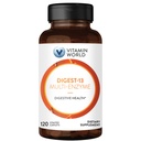 Világ-vitamin-13 Multi- Enzimek, 1010 mg emésztőenzimek Amilázzal, Bromelainnal, Papain & Lipáz emésztésre és felszívódásra, emésztőenzimek puffasztásra és gázzásra, 120 Caplet