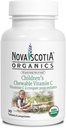 Nova Scotia Organics Gyermekrágható C-vitamin (30 rágótabletta); Certified Organic; Vegan, Organic Acerola Berries
